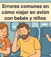 errores comunes en Cómo viajar en avión con bebés y niños