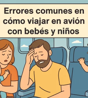 errores comunes en Cómo viajar en avión con bebés y niños