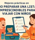 mejores prácticas en Cómo preparar una lista de imprescindibles para viajar con niños
