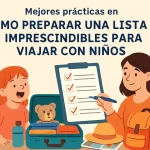 mejores prácticas en Cómo preparar una lista de imprescindibles para viajar con niños