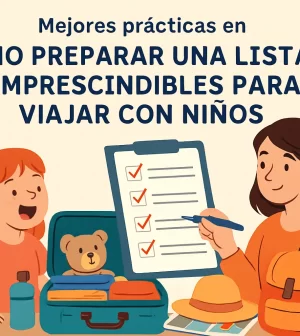 mejores prácticas en Cómo preparar una lista de imprescindibles para viajar con niños