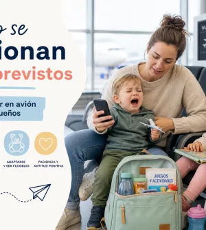cómo se gestionan los imprevistos en Cómo viajar en avión con niños pequeños