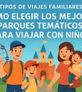 tipos de viajes familiares Cómo elegir los mejores parques temáticos para viajar con niños